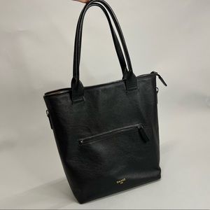 leather 13” laptop shoulder bag
